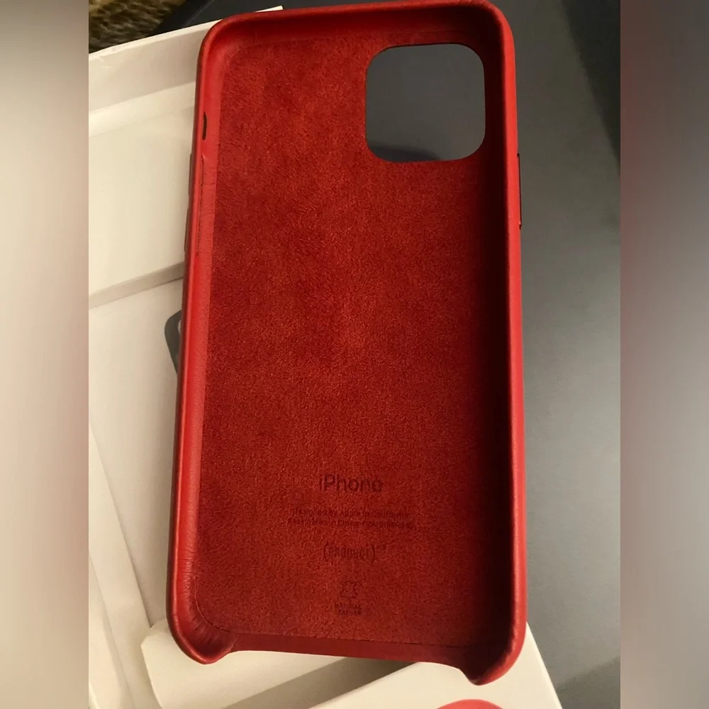 iPhone 11Pro (Product) RED Soft European Leather Case Brand New